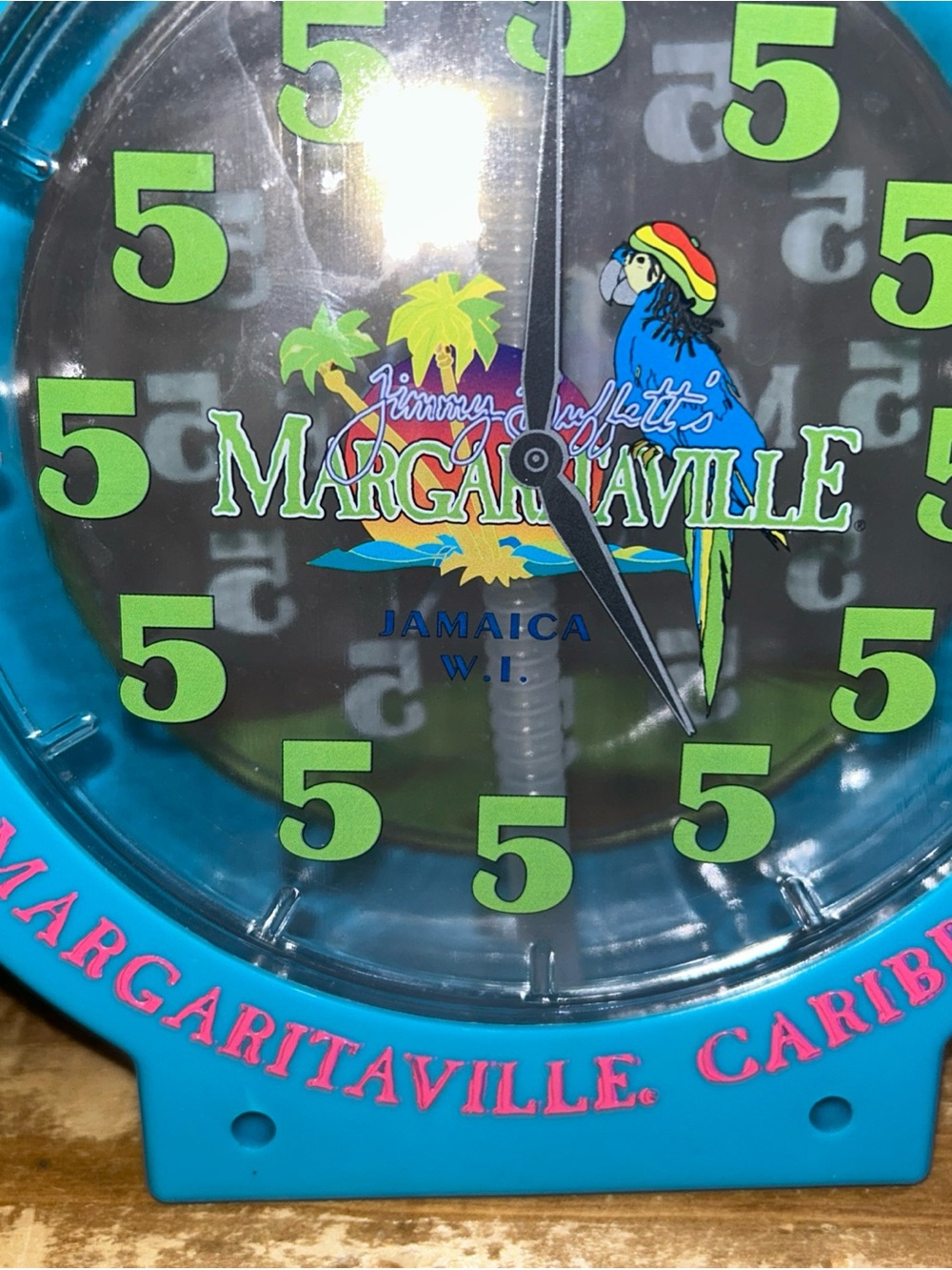 Margaritaville “it’s 5 o’clock somewhere” Clock-Face Novelty Cup with Lime Strap - Picture 4 of 9